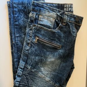 Men’s Refinery Republic Moto Thigh Jeans In Size 30/30